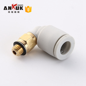 Tipo SMC Hecho en accesorios de codo de conector hidráulico de aire neumático de china